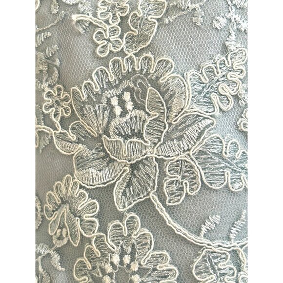 JJ’s House Cocktail Dress 4 Blue Green Lace Chiffon Pleats Sleeveless Party NWT - Picture 15 of 16